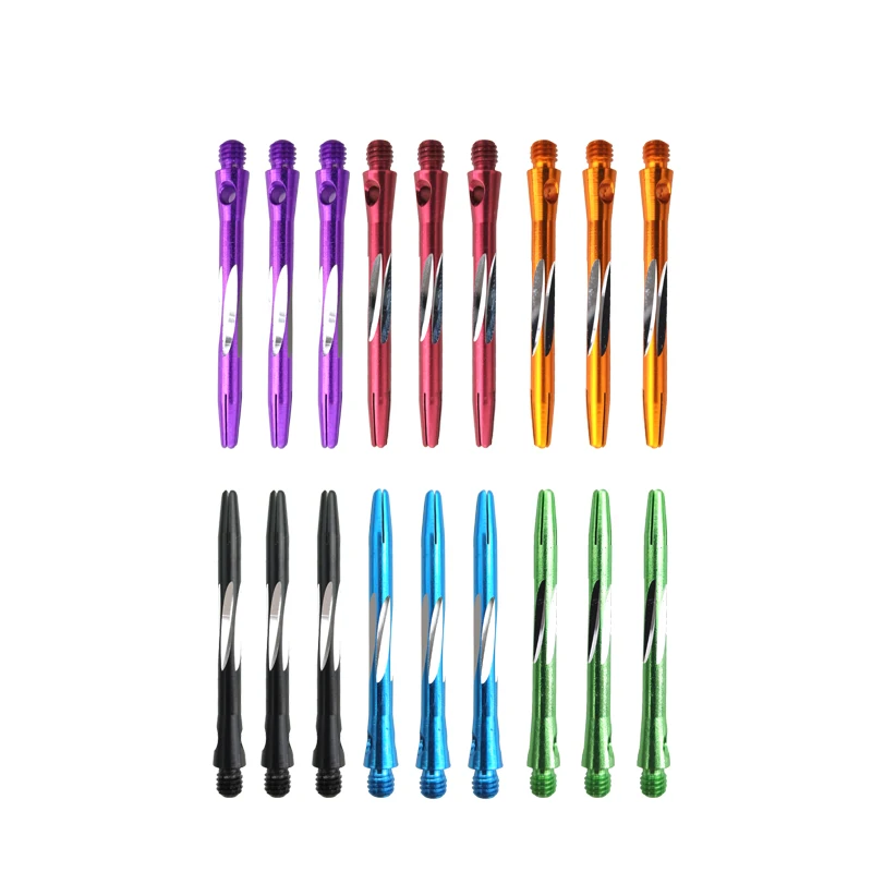 3pcs/ Set Of 6 Colored Carved Darts 45mm/1.78in Aluminum Alloy Darts Accessories Throwing Darts Game Entertainment