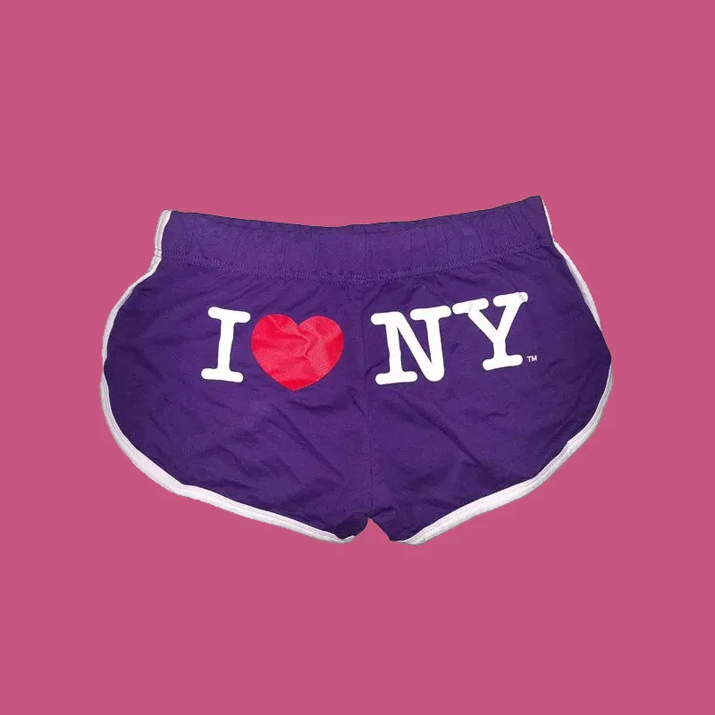 Summer fashion Y2K Harajuku letter printed sports style sexy spicy girl retro slim fit low waisted pants