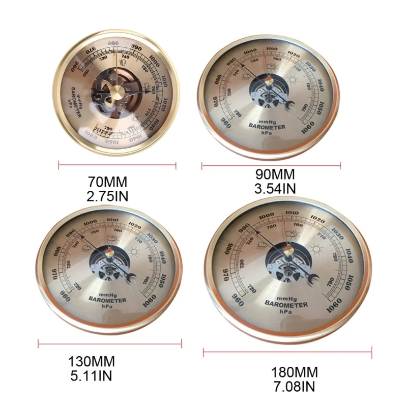 Wall Mounted Barometer Air Pressure Monitoring Instrument Accurate Weather Prediction mmHg Weather Prediction Dropship