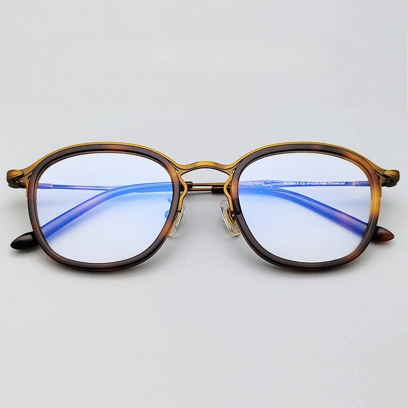 

Top Quality Lightweight Titanium Horizontal Acetate Square Frame Glasses for Men Reading Women Handmade Prescription Eyewear