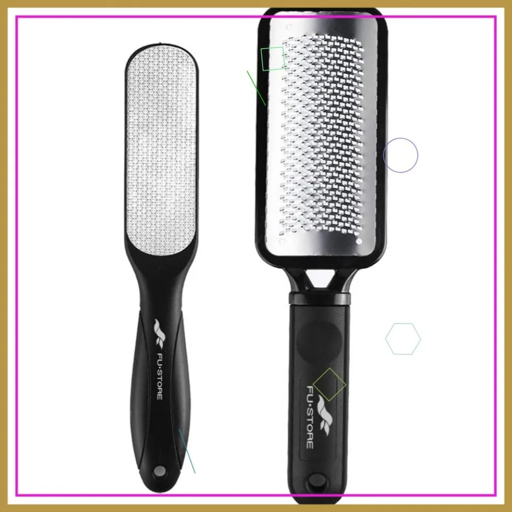 

2 Pack Foot Files Callus Remover Stainless Steel Foot Rasp Dual Sided Scrubber Pedicure Tools for Feet Care Remove Hard Skin