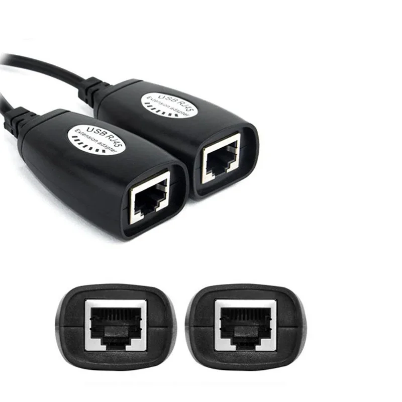 Rj45 Extender cable USB 2.0 Male To Female Cat6 Cat5 Cat5e 6 LAN Ethernet Network Extension Repeater Adapter Converter Cable