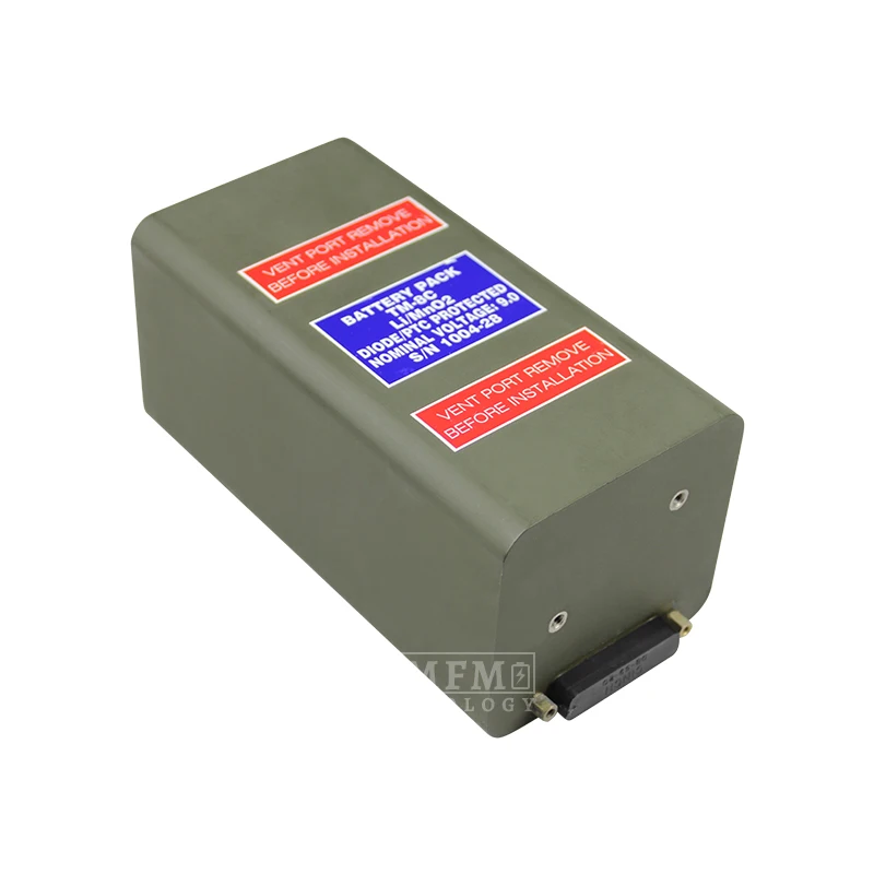 

TM-8C Satellite Communication System Battery S/N1004-28 9V Lithium Battery Pack for SAFT made in France