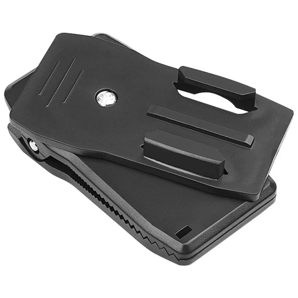 

360 Degree Rotatable Backpack Camera Clip Mount for Action Camera on Shoulder Strap Sturdy Premium Material Outdoor Sports
