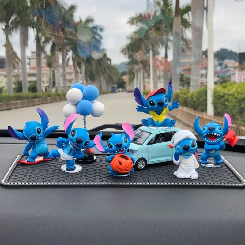 Disney Stitch Cartoon Animation periferiche interessanti accessori per auto interni auto Center Console ornamenti decorazione del Desktop