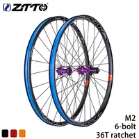 ZTTO DH AM Wheelset 26 27.5 29inch 28Holes MTB Bike Disc Brake Wheelset 6-Bolt 36T Ratchet Rim 12x142 Thru Axle 10x135 QR wheel