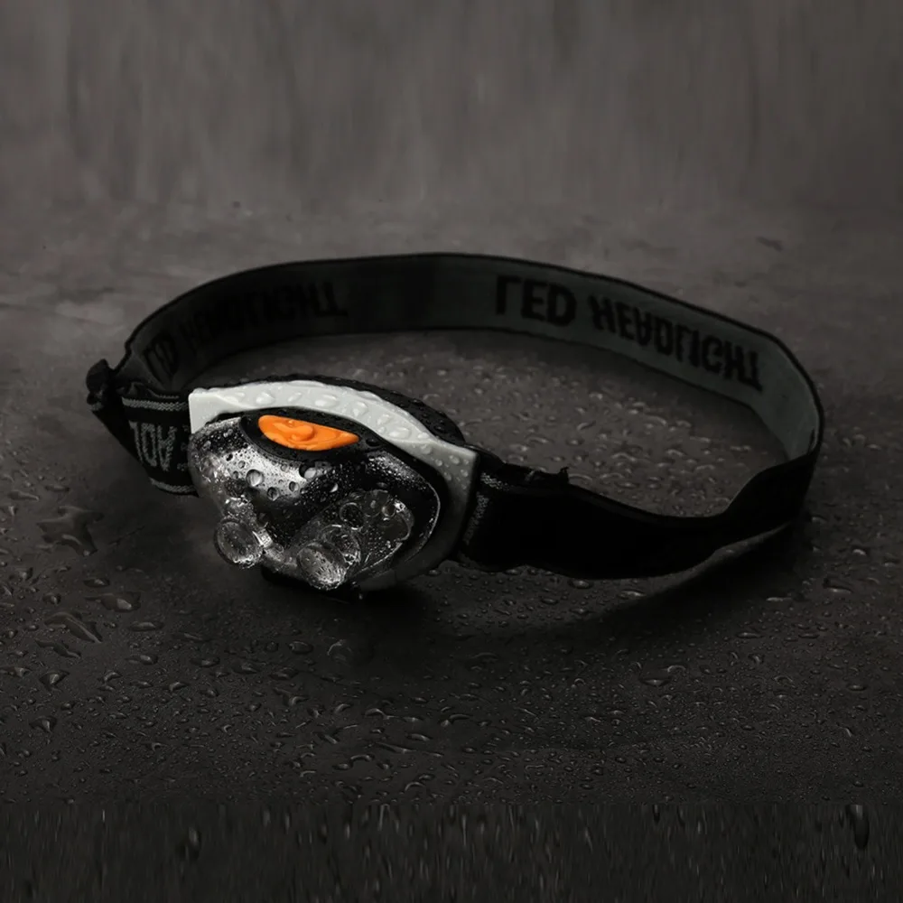 Durable 6 LED Headlamp 3 Mode Adjustable Angle Waterproof Headlamp Super Bright Headlamp Hiking