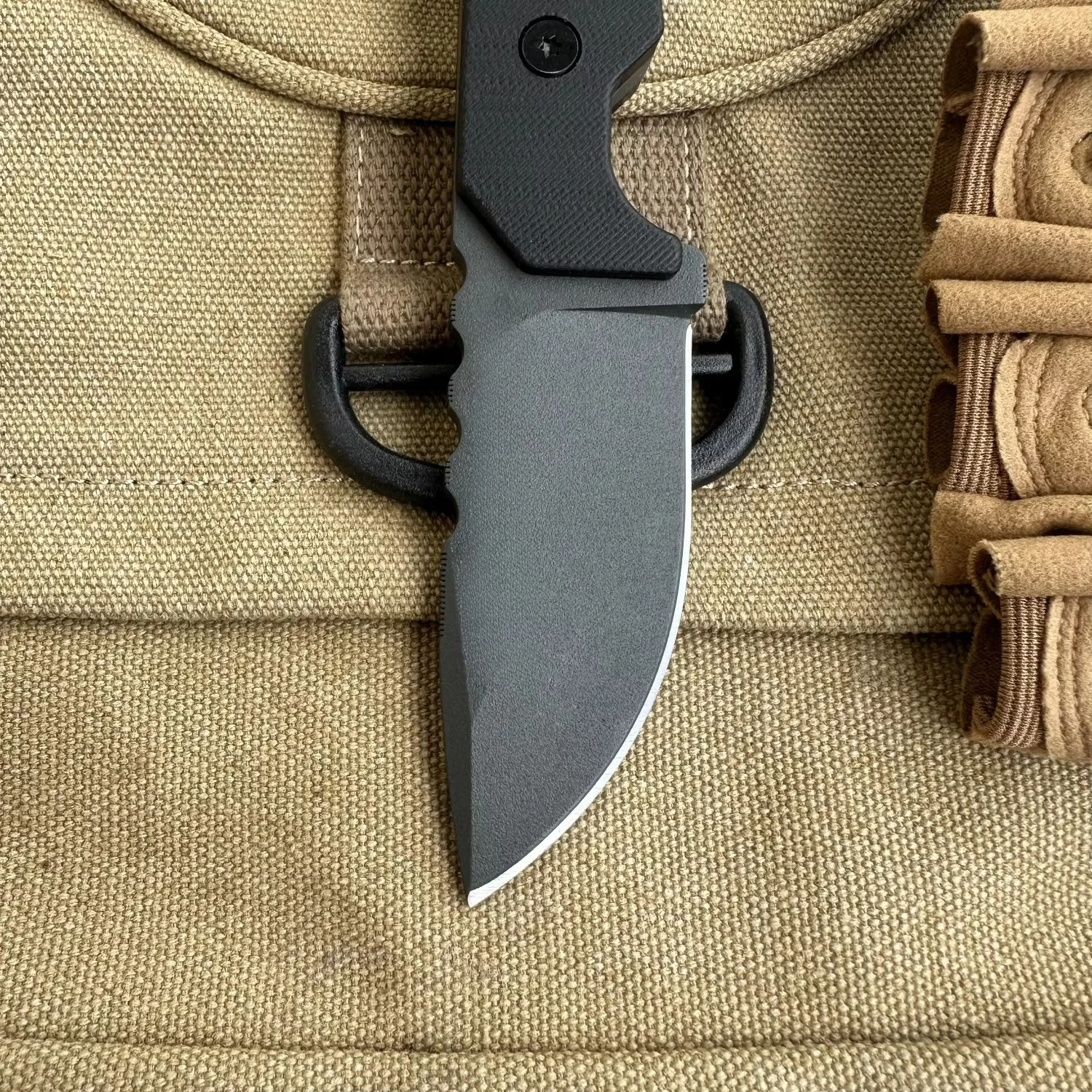 2025 جديد G10 مقبض سكين صيد D2 التخييم في الهواء الطلق بقاء الدفاع شفرة مثبتة سكين صيد مع غمد