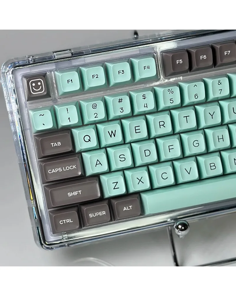 

Keycap SA height GMK75/B7/100/104 and other large full set of two-color mint raw chocolate