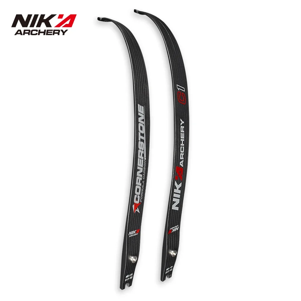 1 Pair NIKA ARCHERY C1 Limbs Recurve Bow 68 inch Cornerstone Series 20% Carbon Fiber Content Limb Shooting 16-44 lbs