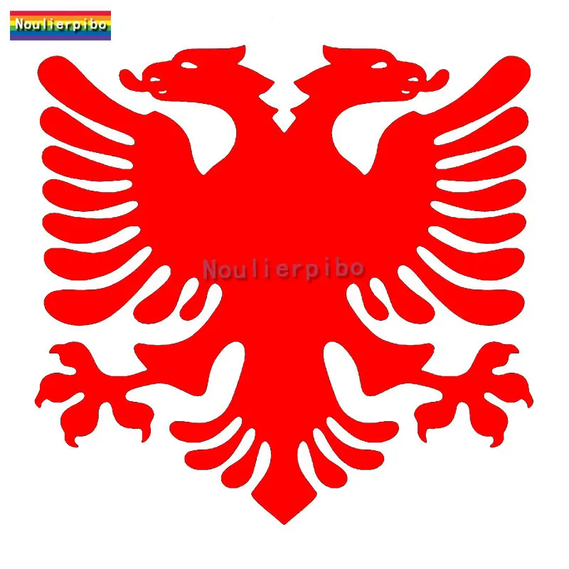 Beautiful Decals Albania Flag Eagle Car Stickers Waterproof Car Rear Bumper Windows Motorcycle Helmet Vinyl Die Cut Decals