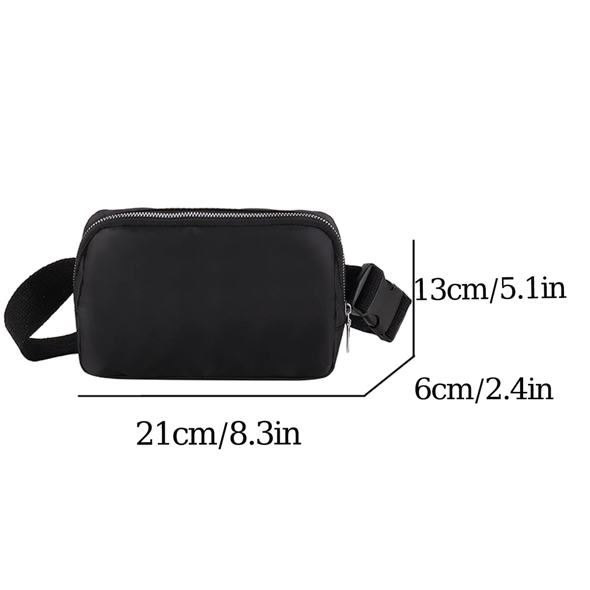 2024 Women Waist Bag Zipper Fanny Pack Chest Bag Outdoor Sports Crossbody Shoulder Bag Casual Travel Female Belt Bag Money Pouch