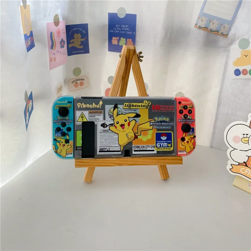 เคส Pokemon Pikachu Bulbasaur สำหรับเครื่องเล่นเกม Nintendo SWITCH คอนโซลควบคุมเกม NS OLED Joy CON เชลล์อุปกรณ์เคสซิลิโคนแบบนิ่ม