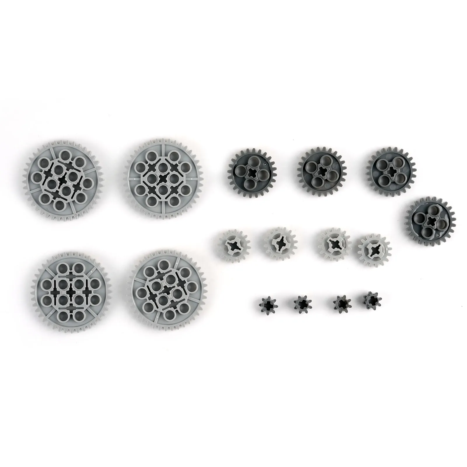 16PCS Tooth Gear MOC Technical 8/16/24/40 Gears Pack Compatible with legoeds Building Block 10928 94925 3648 3649 Assortment Kit