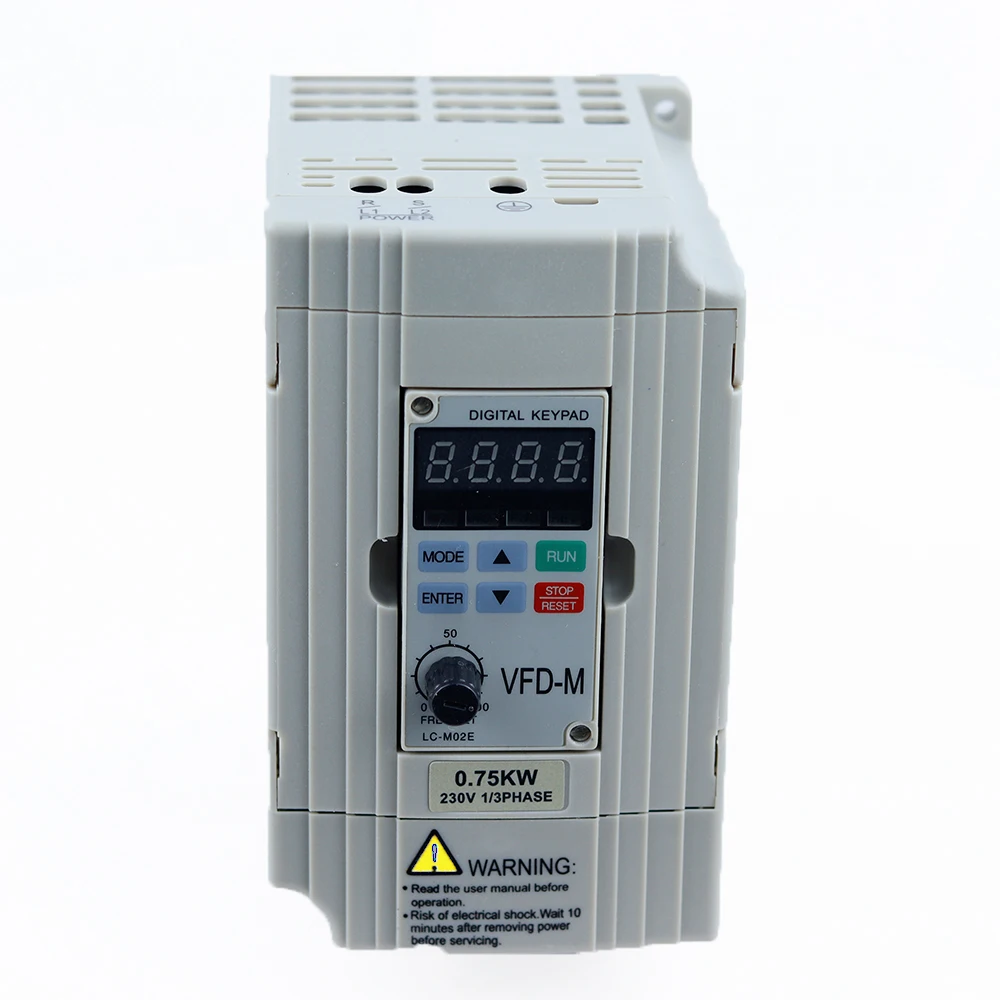 1HP 220V/230V Delta VFD-M , Inverter, AC Motor Drive 0.4KW/0.75KW 400HZ VFD007M21A