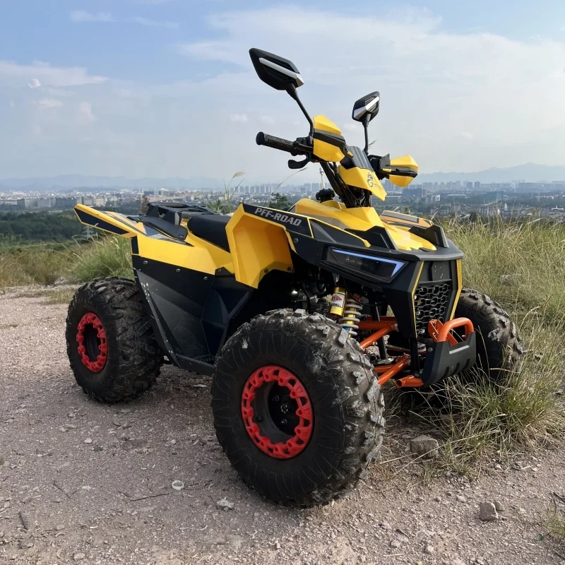 High-performance 125cc 4 Stroke Petrol Chain Drive Quad Bike ATV for Off-Road Enthusiasts