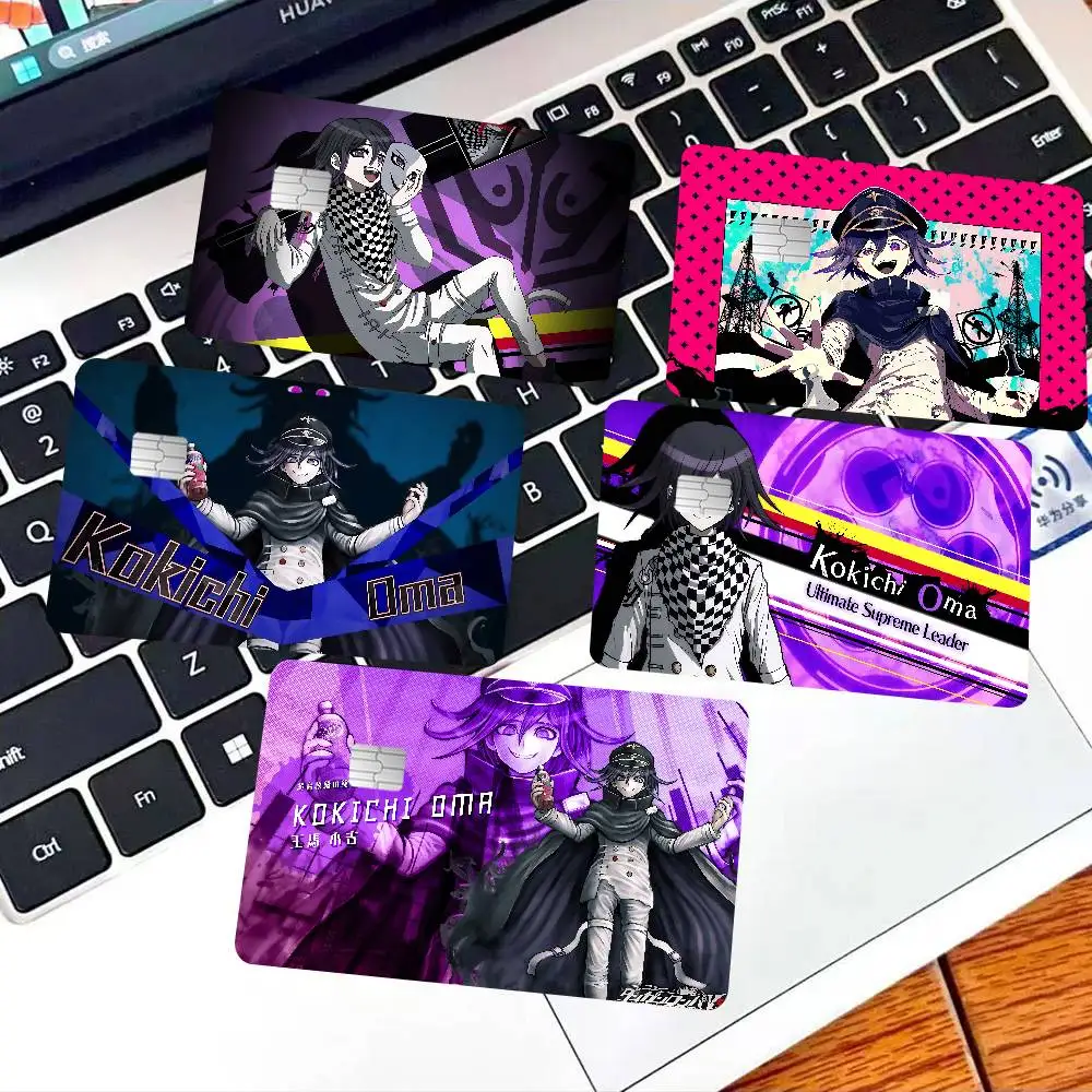 Anime Danganronpa Kokichi Oma Game Anime Sticker Film Skin Cover Case for Small Large No Chip Debit Credit Card Front Side