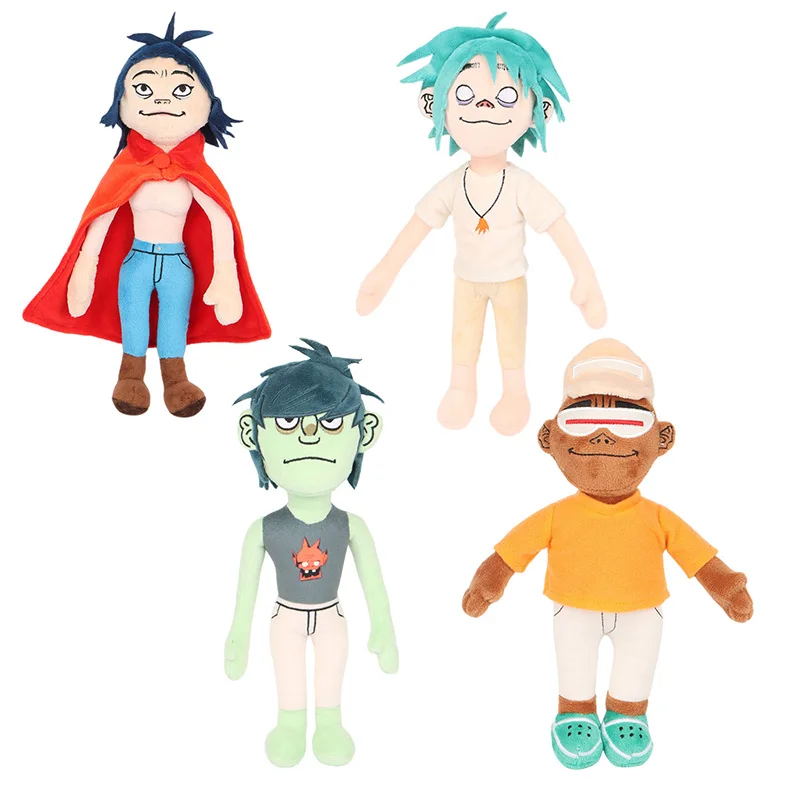 Gorillaz Noodle Plush Street Fighter Plush Cartoon Doll, Cute Red-Cloaked Boy for Fans, Children's Birthday and Christmas Gift