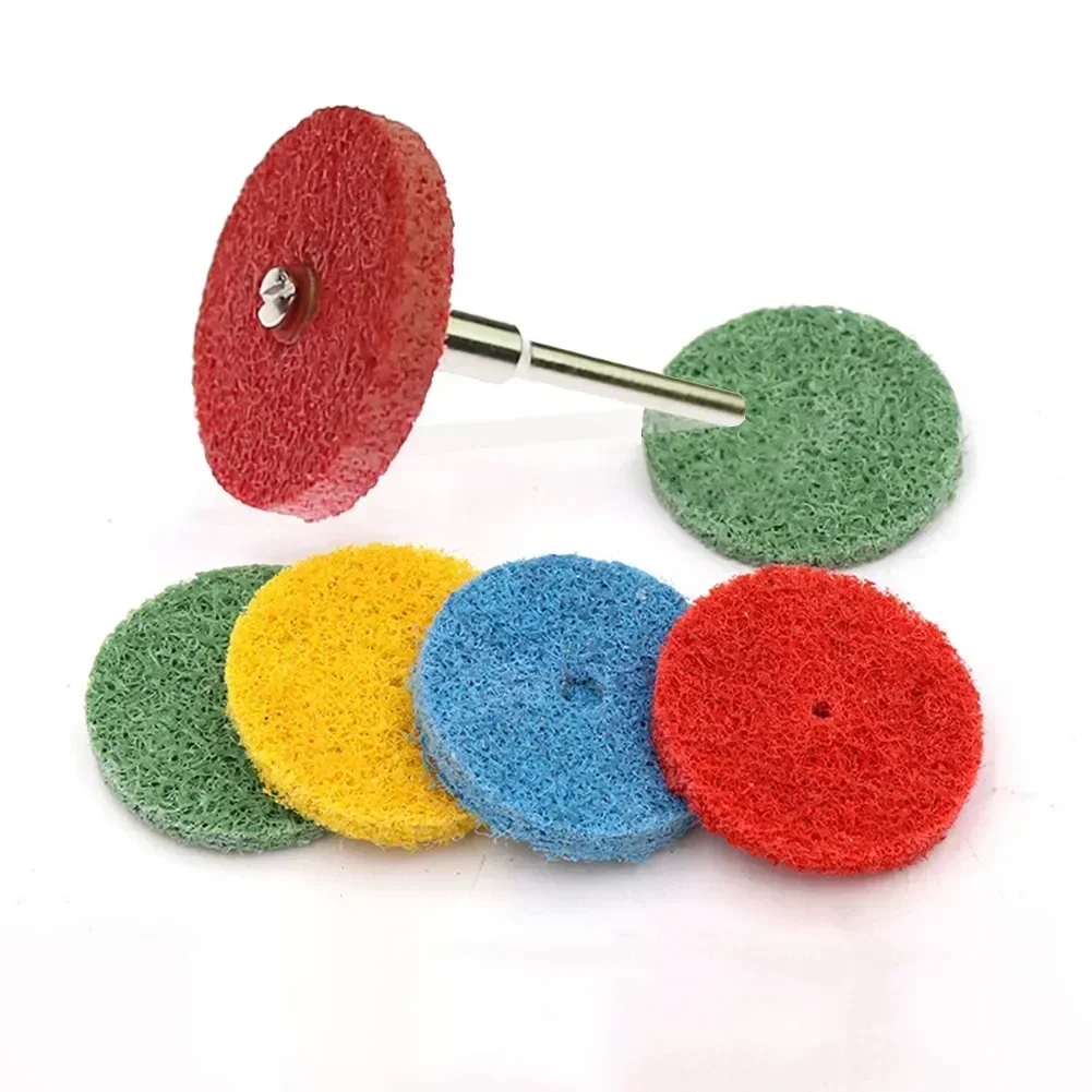 1set Nylon Polishing Wheels 240/320/400/600/1000/1500 Grit Grinding Wheel Nylon Fibre Abrasive Point T-shaped Polishing tool