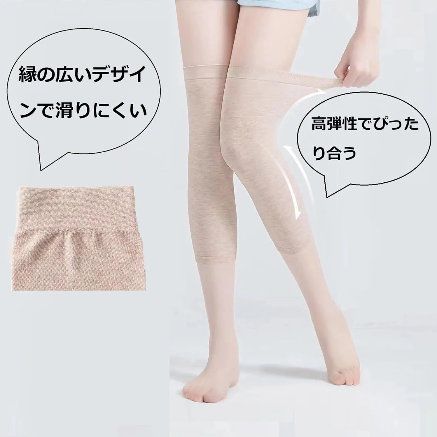 Ginocchiere termiche Donna Uomo Elastico per artrite Manica di compressione al ginocchio Sci Ciclismo Scaldamuscoli Ginocchiere di supporto