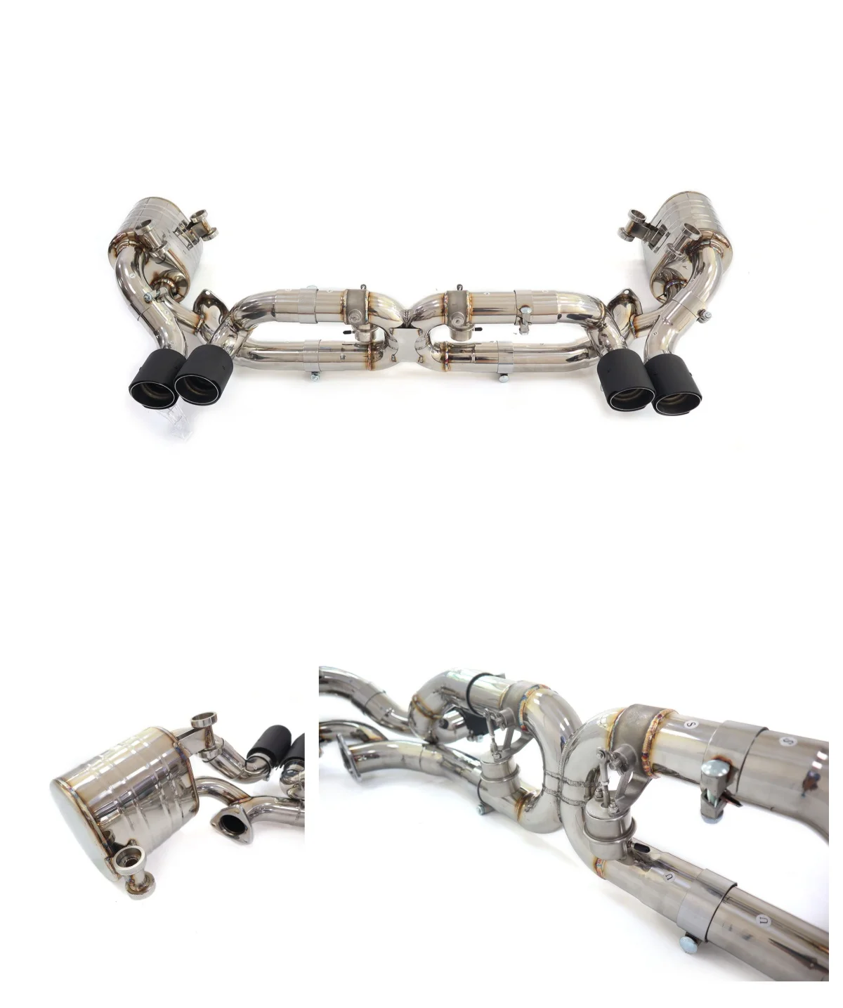 

for Porsche 911 997.2 catback with valve Stainless steel Exhaust System Performance HMD
