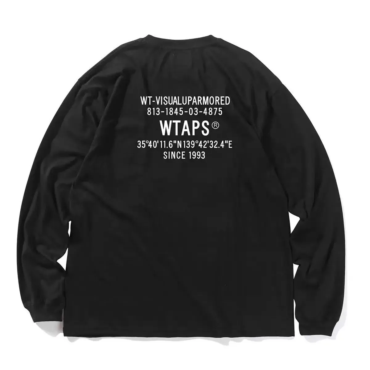 WTAPS SPEC LS COTTON 26SS Men Long Sleeve T Shirt Loose Fit Letter Print Casual Streetwear Autumn Winter Top