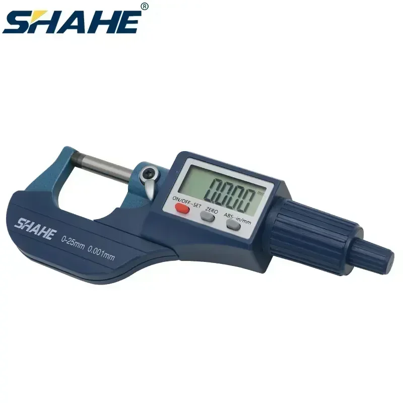 SHAHE 0-25 mm Large Screen Digital Micrometer 0.001 mm Electronic Digital Caliper Gauge Micrometer Digital Measuring Tools