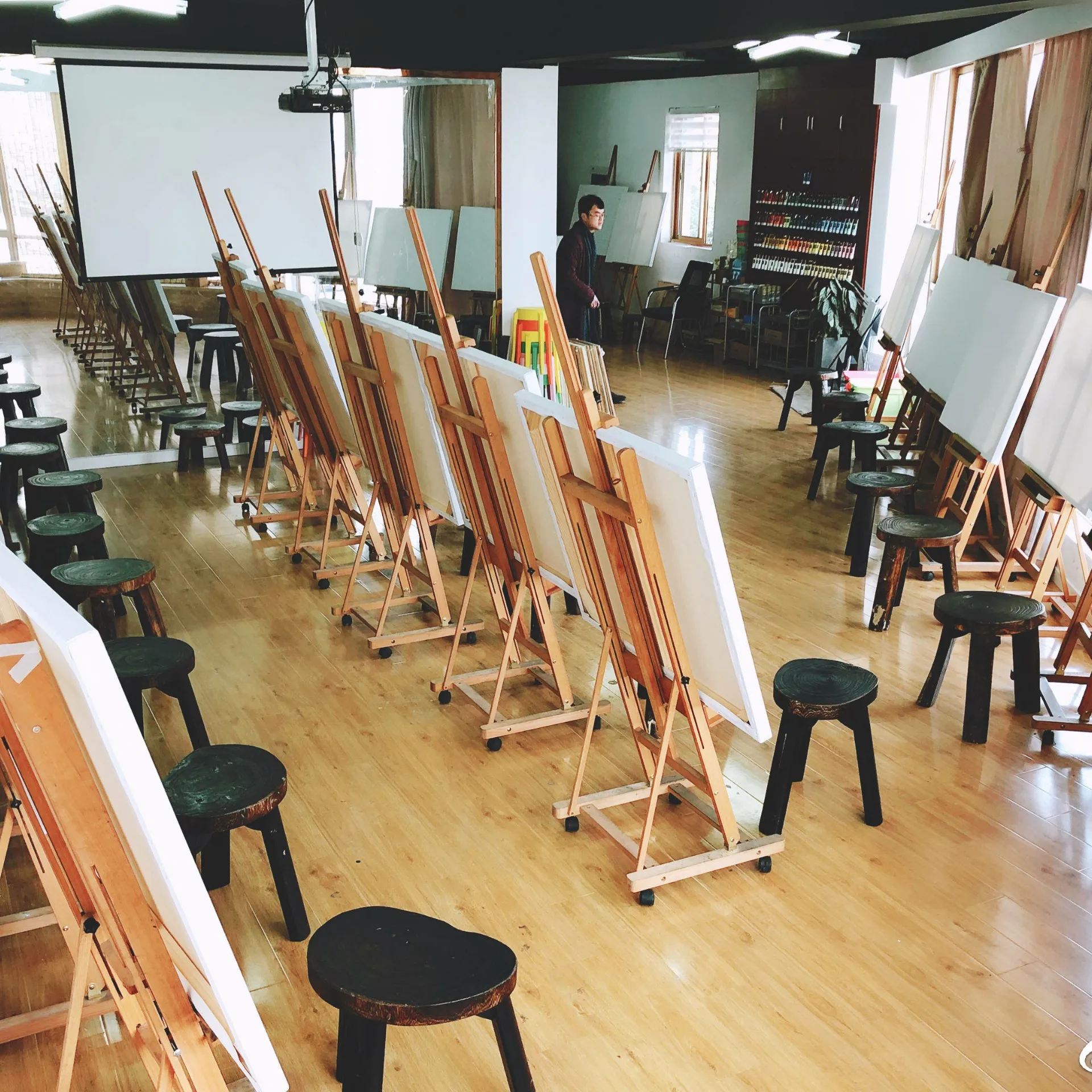 White Canvas Drawing Board,Cotton Oil Frame,Suitable For Acrylic,Gouache,Painting Practice,Creation,Art Supplies,HB-05,1 Piece