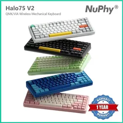 NuPhy Halo75 V2 QMK/za pośrednictwem bezprzewodowej klawiatury mechanicznej