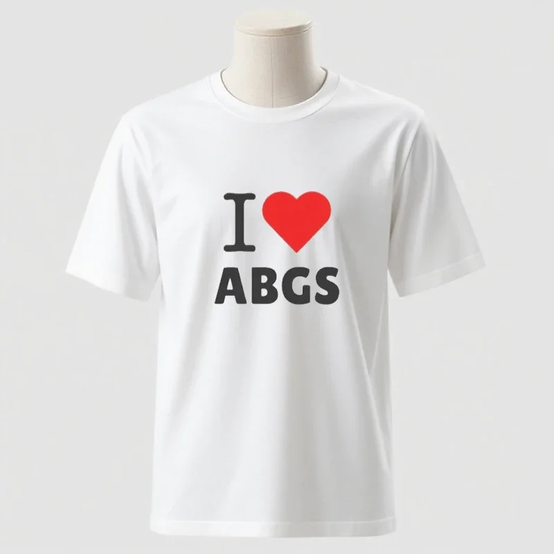 Funny Meme TShirt I Love Heart ABGs Funny Oddly Specific Joke Tee Trendy Gift Viral Prank Tiktok Twitter  Women T-Shirt
