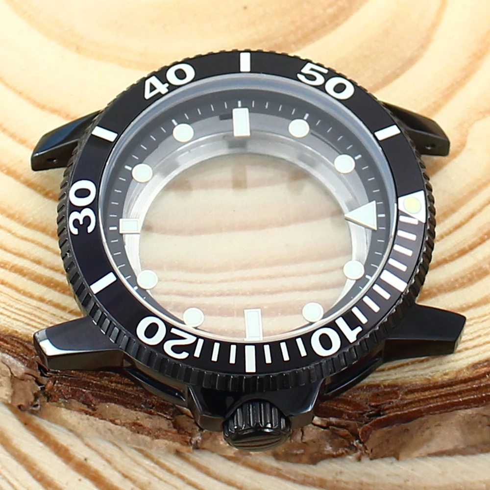 42.5 مللي متر الرياضة الغوص ساعة حافظة ساعة اكسسوارات 316L أجزاء الفولاذ المقاوم للصدأ ل Seiko Nh35 Nh34 Nh36 Nh38 حركة 30.5 مللي متر الطلب