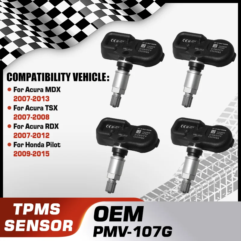 

For Acura MDX 2007-2013 Acura TSX 2007-2008 Acura RDX 2007-2012 Honda Pilot 2009-2015 Tire Pressure Monitoring System PMV-107G