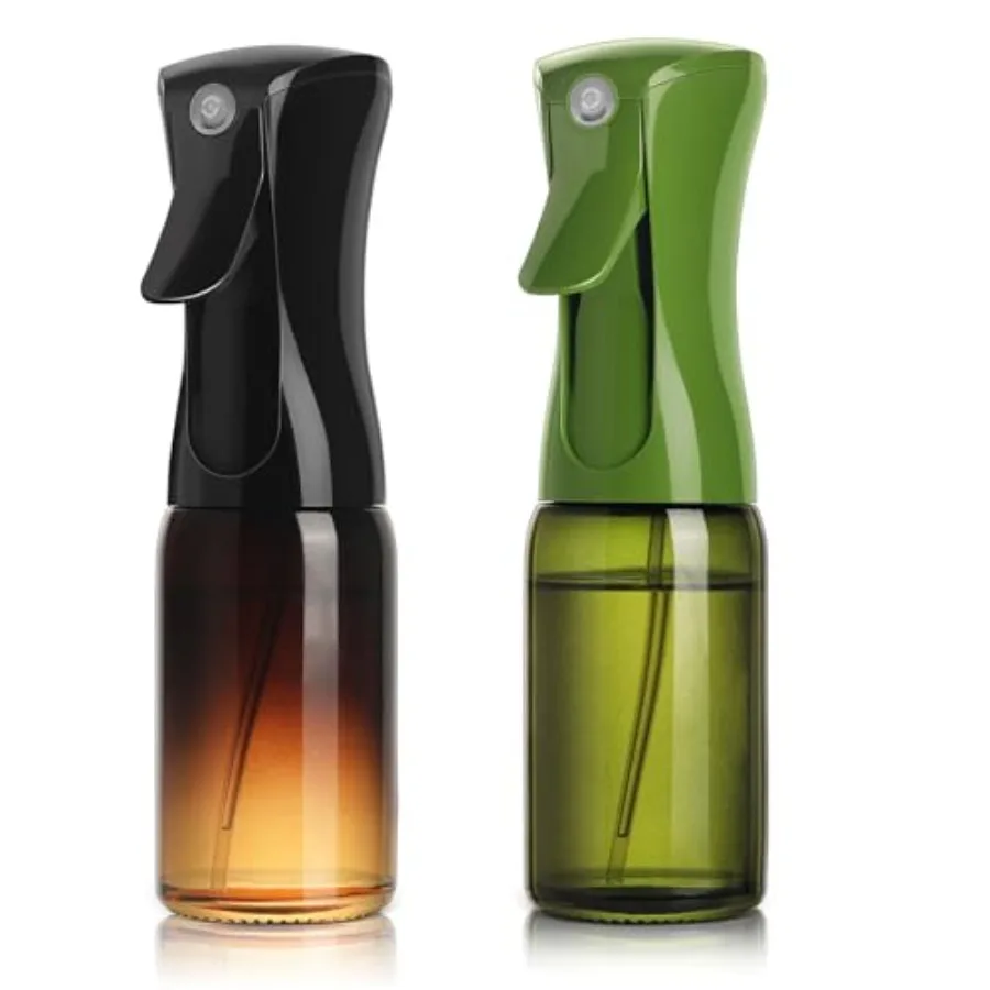 

Премиальный распылитель для оливкового масла, бутылка из темного стекла для приготовления пищи, аэрофритюрницы и салатов, мелкодисперсное распыление, легкое нажатие, цвета: Абисс и Зеленый Се