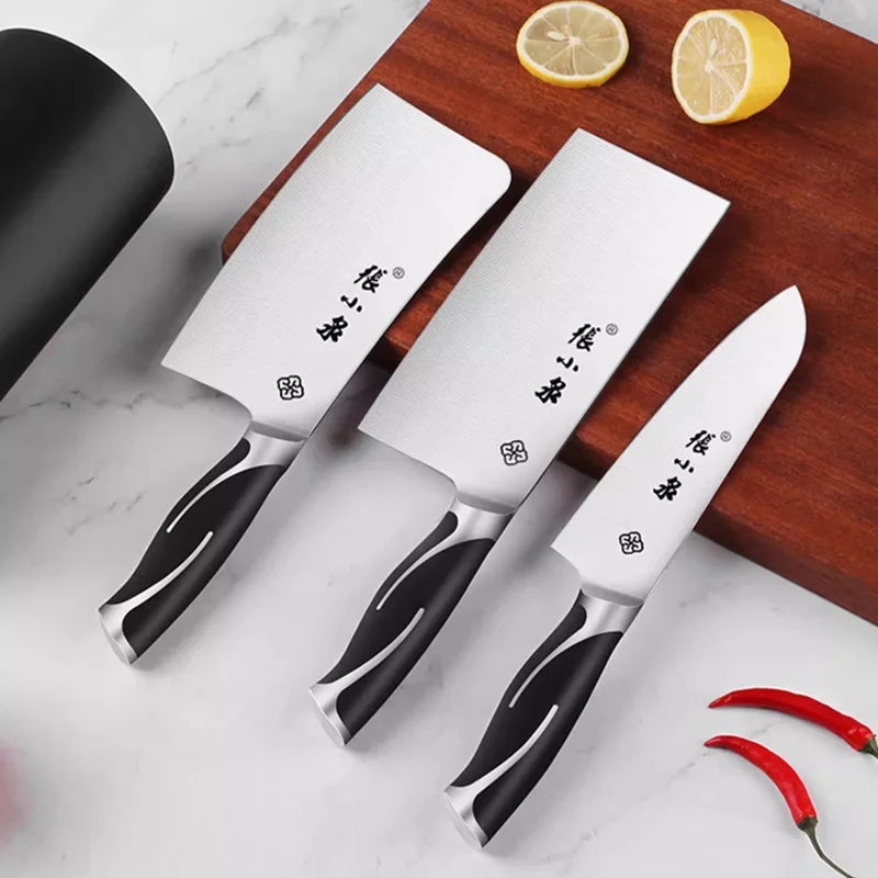 

Chopping Kitchen Cleaver Knife Sharp Tiger Pattern Stainless Steel Knives Chicken Duck Fish Slaughter Slicer Chopper Butcher