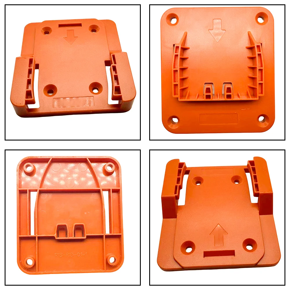 Yellow Plastic Battery And Tool Hanger For Ridgid For AEG 18V Drill Storage Rack Organizer Garage Workshop Accessories view 5