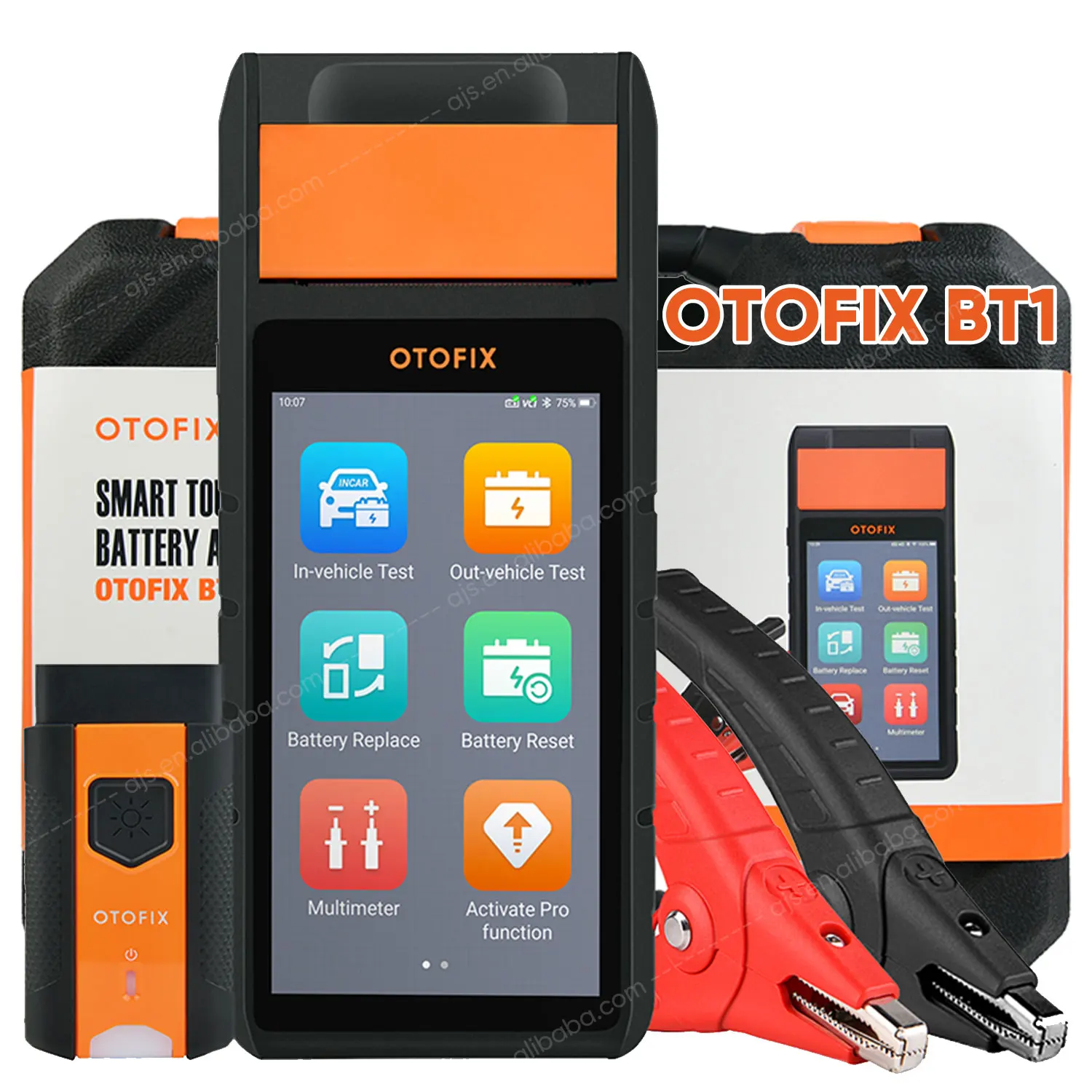 OTOFIX BT1 BT1 probador de capacidad de batería profesional para vehículo herramienta de diagnóstico de escáner para vehículo igual que Autel MaxiBAS BT608