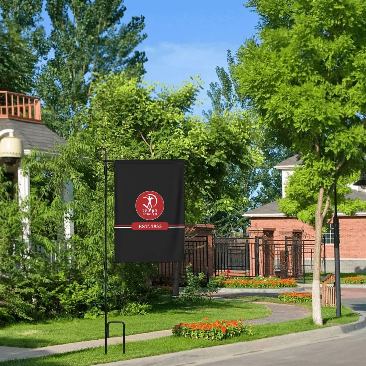 Israël Hapoel Tel Aviv Bc Outdoor Decoraties Patio Vlaggen Tuin Banners