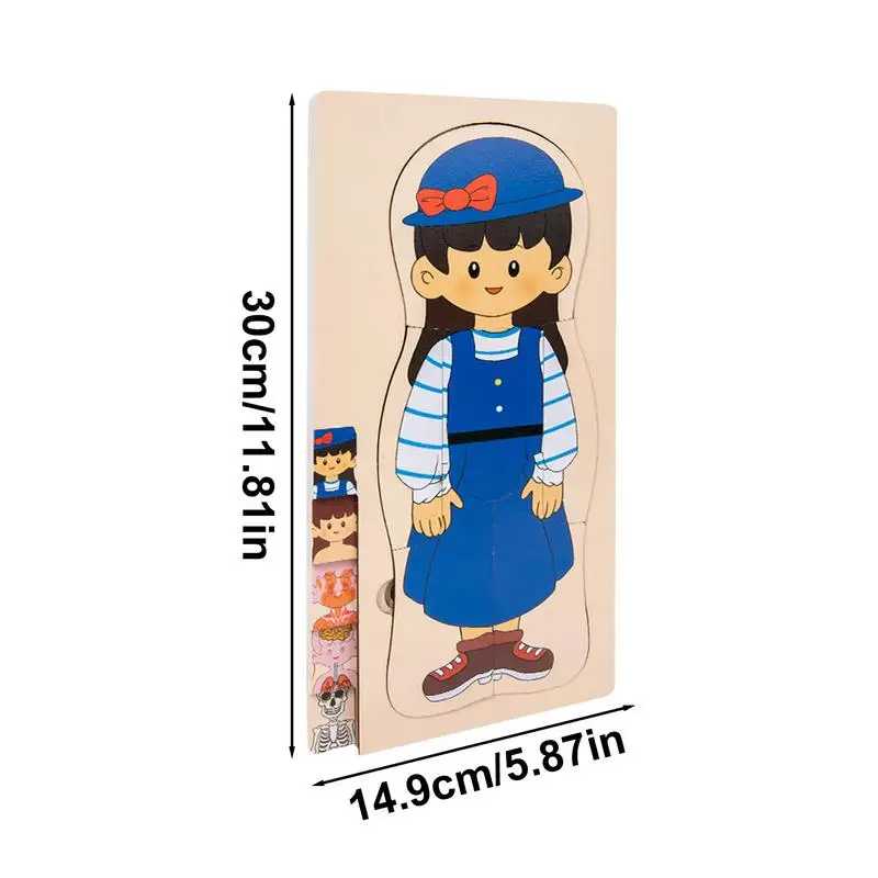 กายวิภาคศาสตร์ปริศนากายวิภาคศาสตร์สําหรับเด็กการเรียนรู้สร้างสรรค์เกมจิ๊กซอว์ที่สมจริงสําหรับ Homeschool ก่อนวัยเรียน Lab ห้องเรียนวิทยาศาสตร์ Forensic