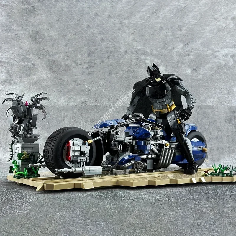 

2100 шт., модель супергероя из фильма, белый рыцарь, летучая мышь, фигурка суперкара, выставка Moc, строительные блоки, наборы, детские игрушки, Рождественский подарок