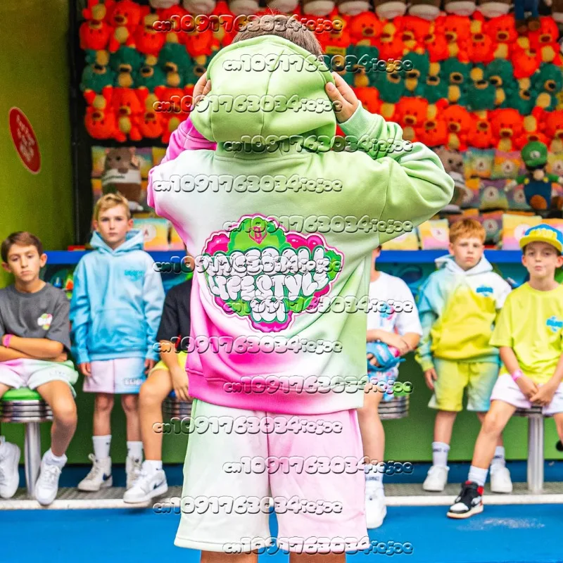 جديد طفل البيسبول نمط الحياة 101 التعادل صبغ كاندي الشباب هوديي هالوين/هدايا عيد الميلاد الأسرة حفلة الرجال النساء زوجين البلوز #2