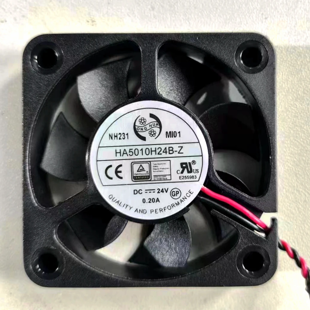 

HA5010H24B-Z DC 24 В 0,20 А 50x50x10 мм 2-проводной охлаждающий вентилятор для сервера