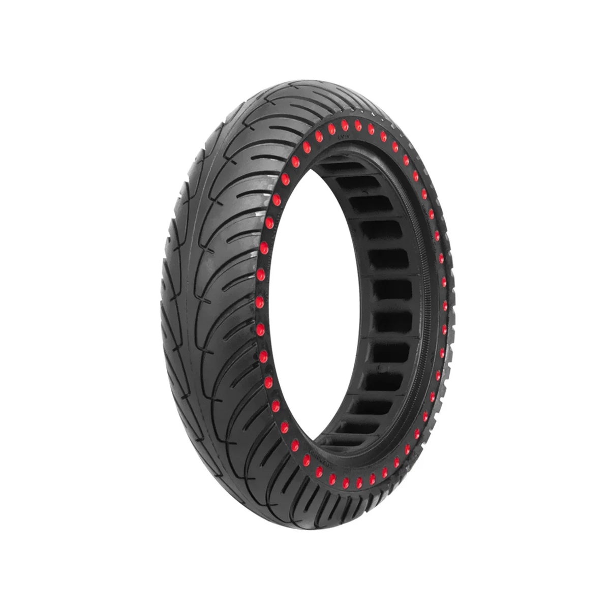 8.5Inch Solid Tire for M365 1S Pro Electric Scooter Anti-Explosion Tire Absorber Damping Honeycomb Tyre, Red