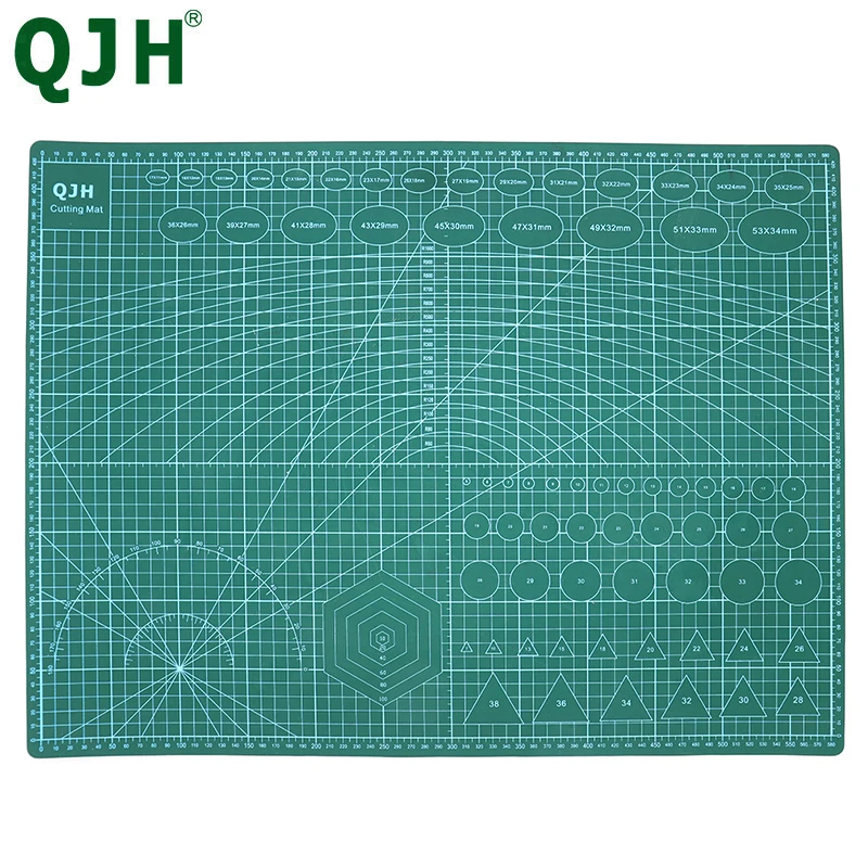 QJH A2 PVC Cutting Mat Pad Patchwork Cut Pad Durable Patchwork Tools DIY Handmade Cutting Plate Art Tool Kits Office Supplies