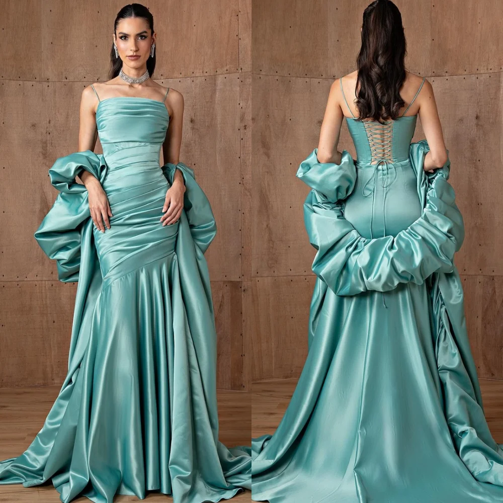 

Customized Exquisite Satin Evening Dress Classic Strapless Homecoming Dresses High Quality Lace Up Back Special Occasion Gowns