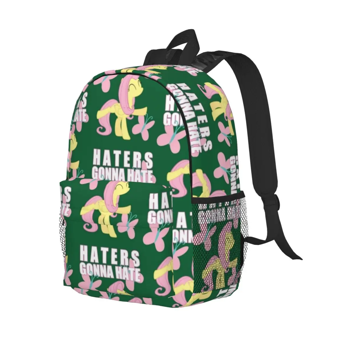 My Little Pony Novo padrão elegante bolsa escolar estampada mochila leve de 15 polegadas
