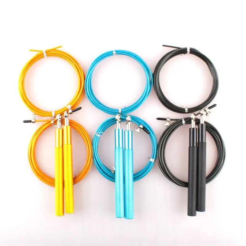 Custom logo free adjustable fitness speed skipping rope
