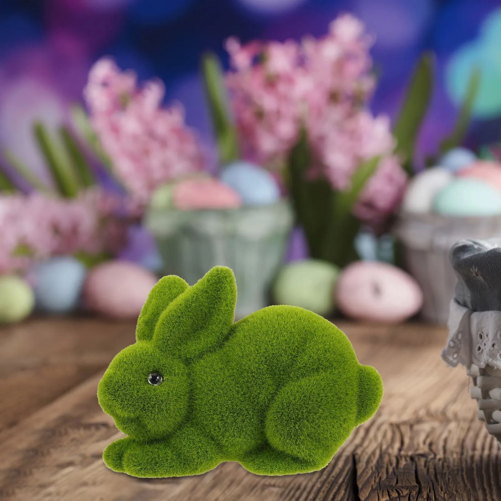 Easter Bunny Garden Statue Foam Rabbit Ornament Outdoor Patio Lawn Yard Decor Lifelike Spring Decoration