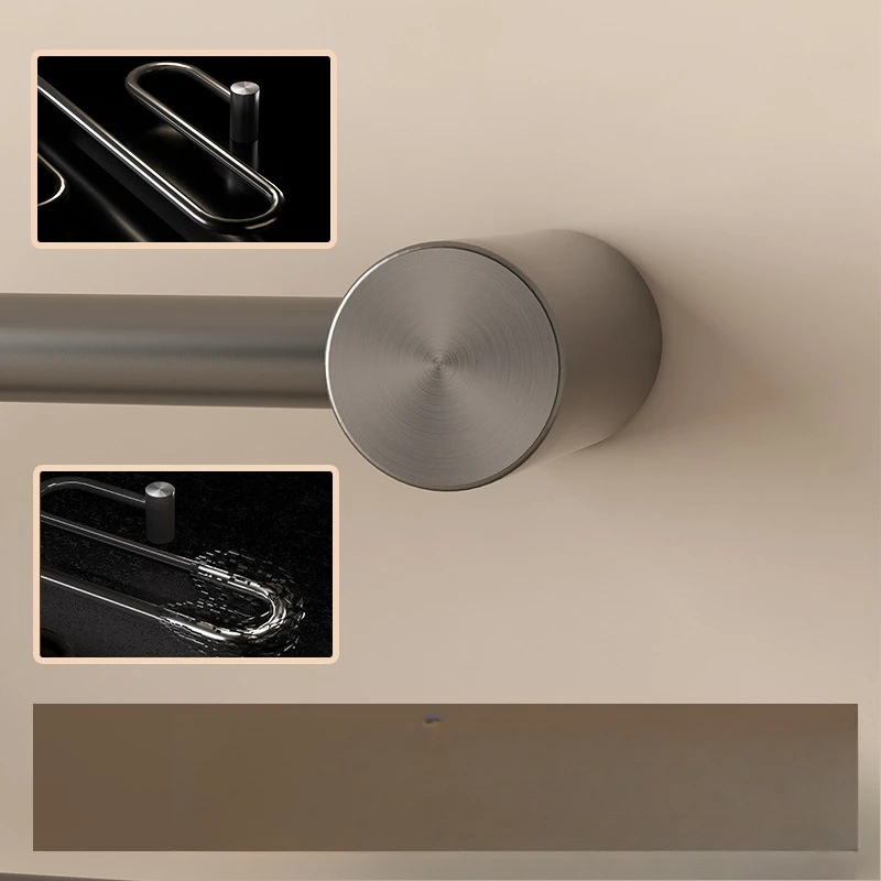 الراقية فيلا B & B ضوء فاخر الفن ألياف الكربون منشفة كهربائية رف منشفة استحمام تجفيف الرف #2