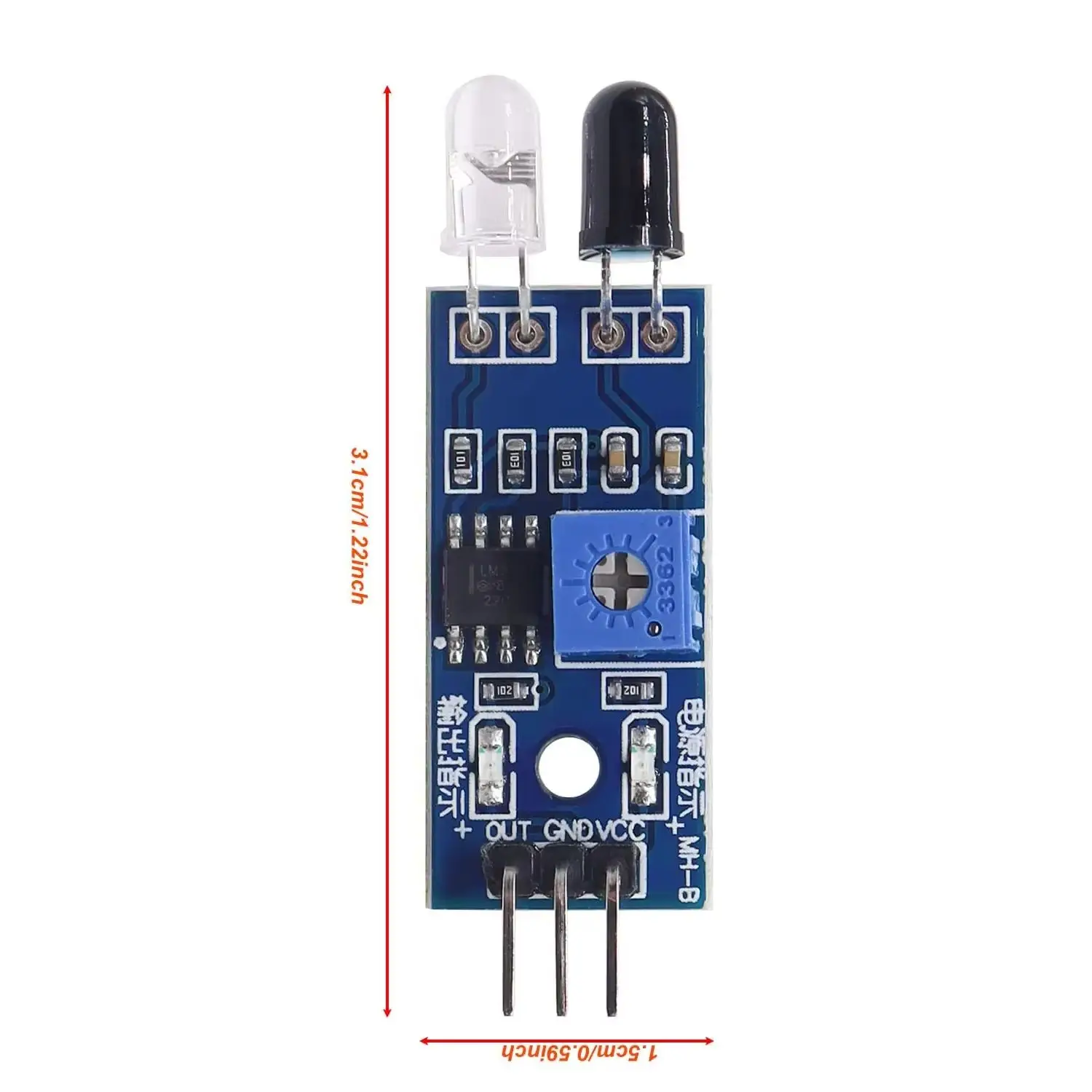 IR- Infrared Barrier Module Sensor -Obstacle Avoidance for Arduino- Intelligent Car Robot