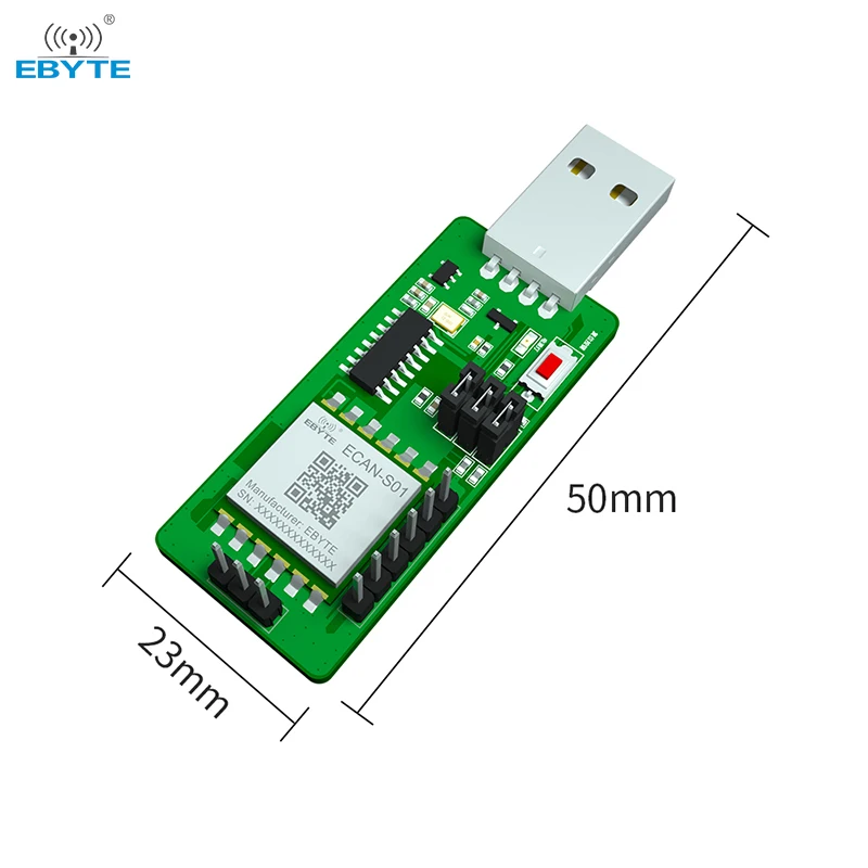 Can to Serial Protocol Converter Module  Test Board Standard Modbus Protocol Test Board 5 Data Conversion Methods ECAN-S01-TB